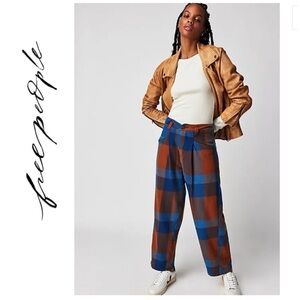 free people Cass Slouch Trousers - Indigo Combo